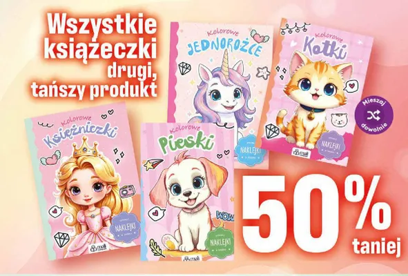 Książeczka Kolorowe Księżniczki promocja w Dino