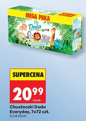 Chusteczki Dada Everyday promocja w Biedronka