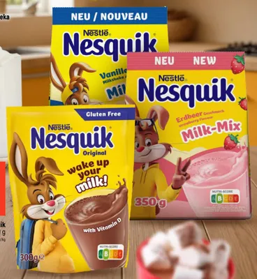 Napój rozpuszczalny Nestle Nesquik o smaku truskawkowym promocja w Dealz