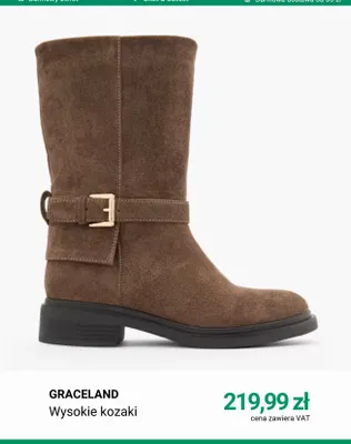Wysokie kozaki Graceland promocja w Deichmann
