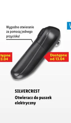 Otwieracz do puszek elektryczny promocja w Lidl