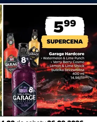 Piwo Garage Hardcore Watermelon & Lime Punch promocja w Netto