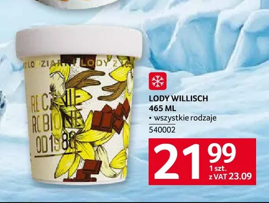 Lody Willisch promocja w Selgros