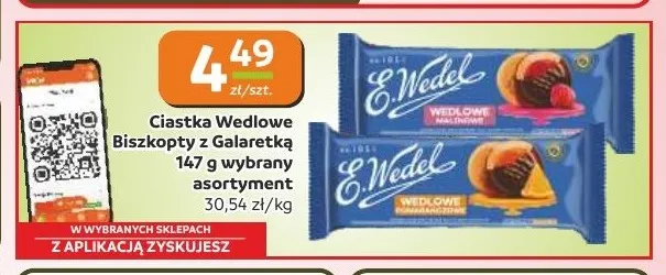 Ciastka Wedlowe biszkopty z galaretką E.Wedel promocja w Gama