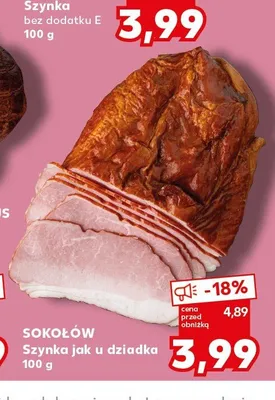 Szynka jak u dziadka Sokołów promocja w Kaufland