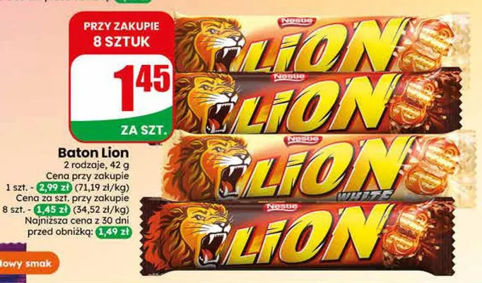 Baton Lion Nestlé promocja w Dino