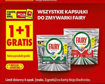 Kapsułki do zmywarki Fairy promocja w Biedronka