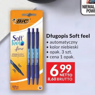 Długopis BIC Soft feel promocja w Makro