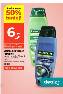 Szampon do włosów Palmolive Naturals Przeciwłupieżowy z dziką miętą promocja w Dealz