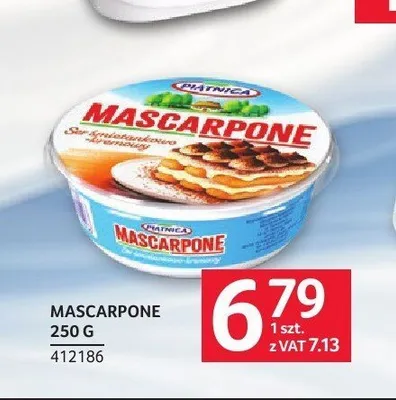 Ser Mascarpone Piątnica promocja w Selgros
