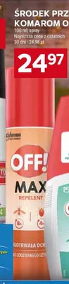 Środek przeciw komarom OFF! Max spray promocja w Stokrotka