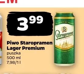 Piwo Staropramen Lager Premium promocja w Netto