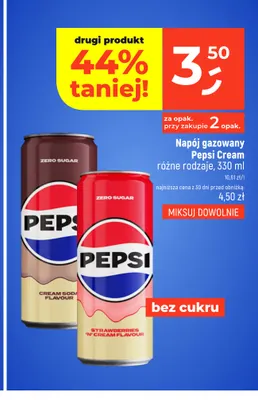 Napój gazowany Pepsi Cream Soda promocja w Dealz