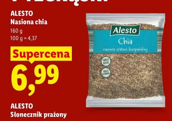 Nasiona chia Alesto promocja w Lidl