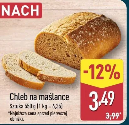 Chleb na maślance promocja w Aldi