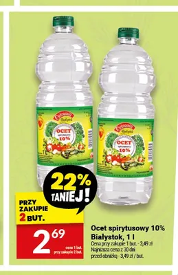 Ocet spirytusowy 10% Octownia Białystok promocja w Twój Market