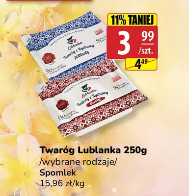 Twaróg z Bychawy tłusty Lublanka promocja w API Market