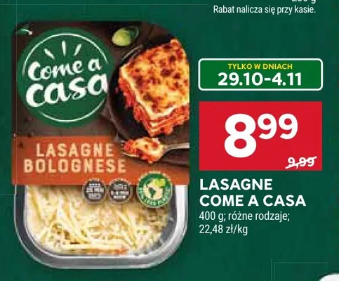 Lasagne Come a Casa promocja w Stokrotka