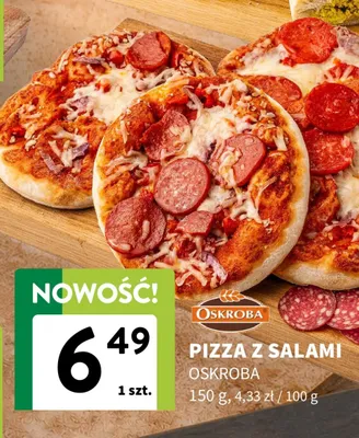 Pizza z salami Oskroba promocja w Intermarche
