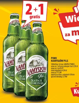 Piwo Namysłów Pils promocja w Arhelan