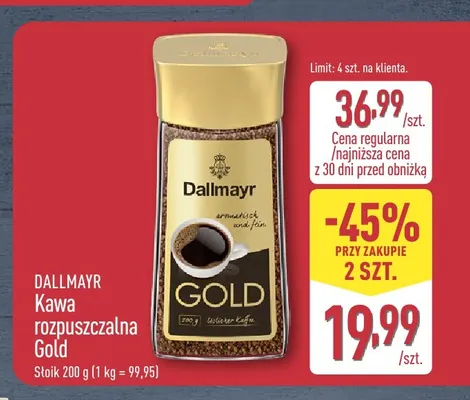 Kawa rozpuszczalna Dallmayr Gold promocja w Aldi