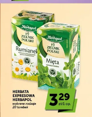 Herbata ekspresowa Zielnik Polski Rumianek Herbapol promocja w Euro Sklep