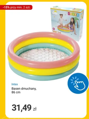 Basen dmuchany Intex 86 cm promocja w Smyk