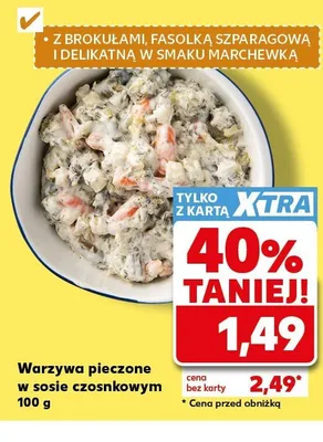 Warzywa pieczone w sosie czosnkowym promocja w Kaufland