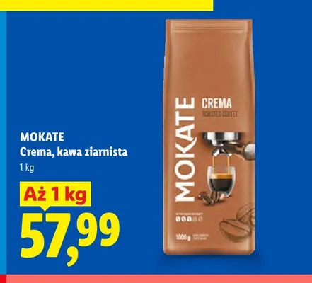 Kawa ziarnista Mokate Crema promocja w Lidl