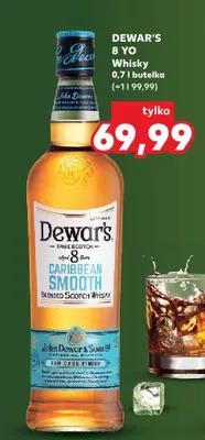 Whisky Dewar's 8 YO 40% alk. promocja w Kaufland