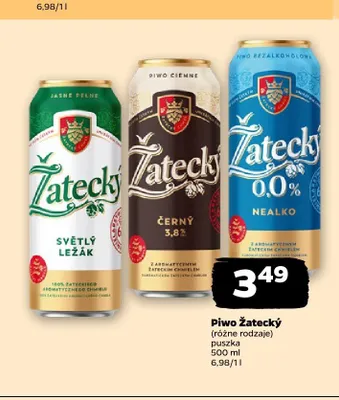 Piwo bezalkoholowe Žatecký Nealko promocja w Netto