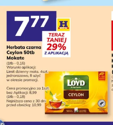 Herbata czarna Ceylon Mokate promocja w Hitpol