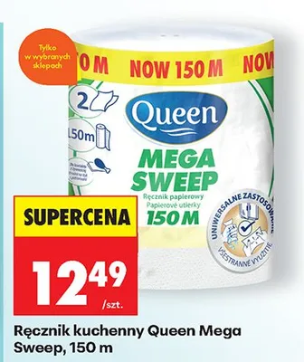 Ręcznik kuchenny Queen Mega Sweep promocja w Biedronka