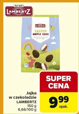 Jajka w czekoladzie Easter Waffle Eggs promocja w Carrefour Market