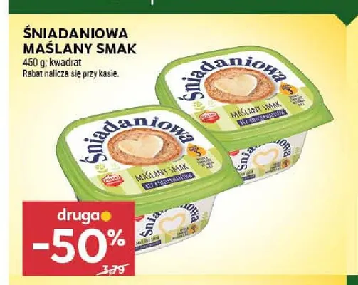 Margaryna Śniadaniowa maślany smak promocja w Stokrotka