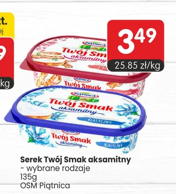 Serek Twój Smak aksamitny Piątnica promocja w Market Point
