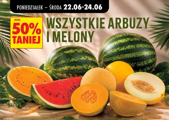 Arbuzy i melony promocja w Biedronka