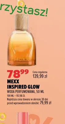 Woda perfumowana Mexx Inspired Glow promocja w Drogerie Natura