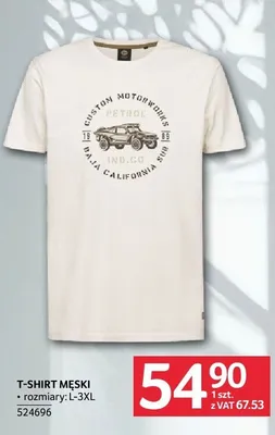 T-shirt męski rozmiary L-3XL promocja w Selgros