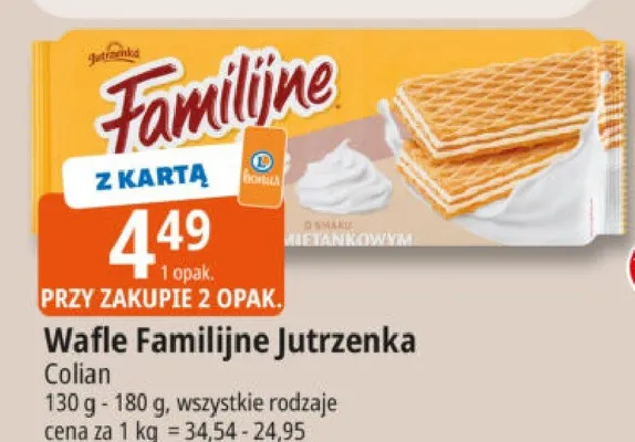 Wafle familijne jutrzenka promocja w Leclerc