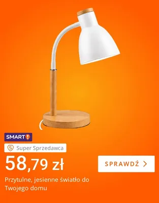 Lampka biurkowa promocja w Allegro