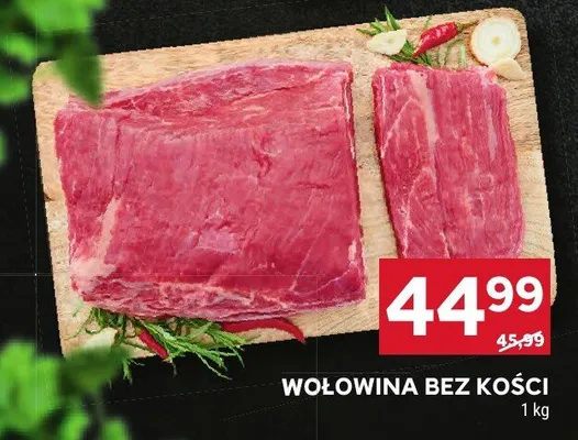 Wołowina bez kości promocja w Stokrotka