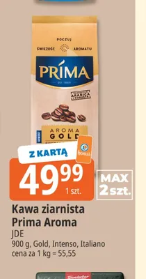 Kawa ziarnista Prima Aroma Italiano promocja w Leclerc