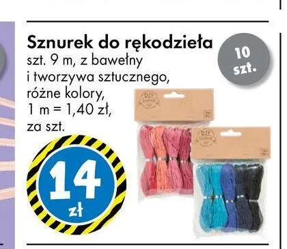 Sznurek do rękodzieła DIY promocja w Tedi