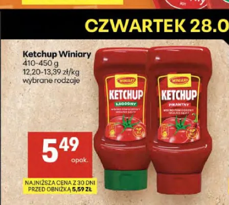 Ketchup Winiary Łagodny promocja w Delikatesy Centrum