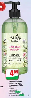 Mydło w płynie Lemon Grass & Verbena promocja w Dino