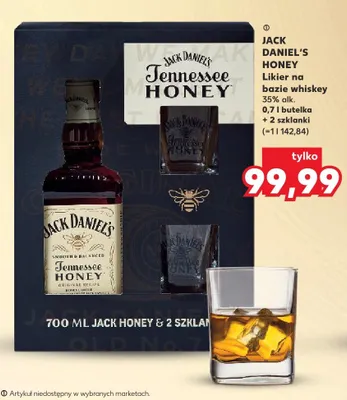 Likier Jack Daniel's Tennessee Honey + 2 szklanki promocja w Kaufland