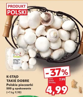 Pieczarki polskie promocja w Kaufland