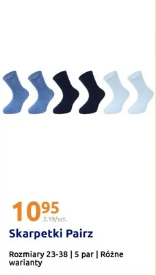 Skarpetki Pairz promocja w Action