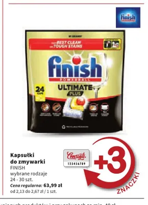 Kapsułki do zmywarki Finish promocja w Intermarche